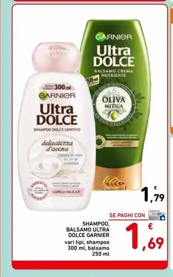 Shampoo, balsamo ultra dolce garnier vari tipi
