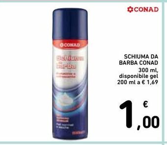 Spazio Conad Schiuma da barba conad 300 ml offerta