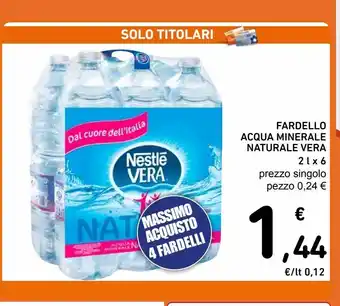 Spazio Conad Fardello acqua minerale naturale vera 2 l x6 offerta
