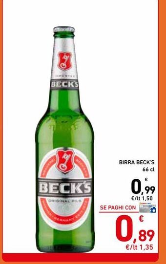 Spazio Conad Birra beck's 66 cl offerta
