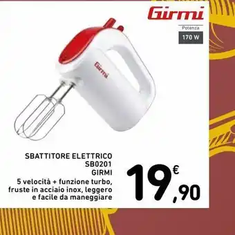 Spazio Conad Sbattitore elettrico sb0201 girmi offerta