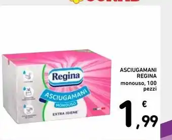 Spazio Conad Asciugamani regina monouso 100 pezzi offerta