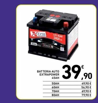 Spazio Conad Batteria auto extrapower 45ah offerta