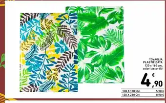 Spazio Conad Tovaglia plastificata colori assortiti 120x160cm offerta
