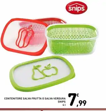 Spazio Conad Contenitore salva frutta o salva verdura snips 4 l offerta