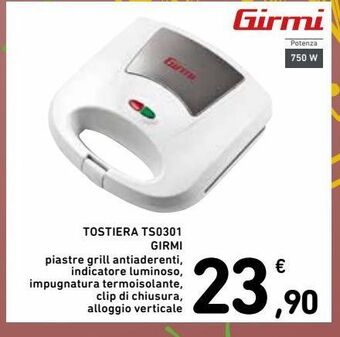 Spazio Conad Tostiera ts0301 girmi offerta