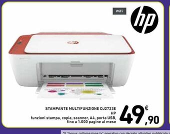 Stampante multifunzione dj2723e hp