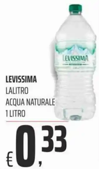 Coop Levissima Lalitro Acqua Naturale 1 litro offerta