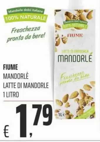 Coop Fiume Mandorlè Latte di Mandorle 1 litro offerta