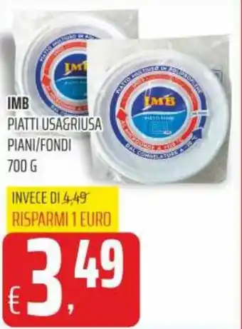 IMB Piatti Usa&Riusa Piani/Fondi 700 g