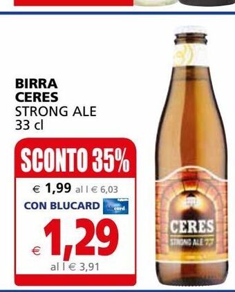 Il Gigante Birra ceres offerta
