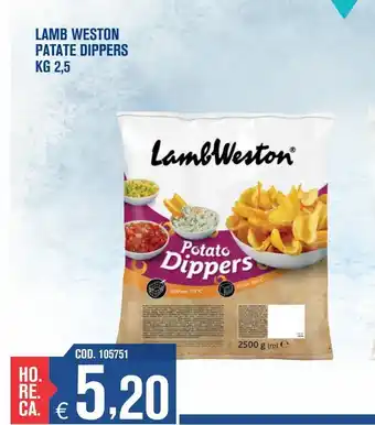 Adhoc Lambo weston patate dippers kg 2.5 offerta
