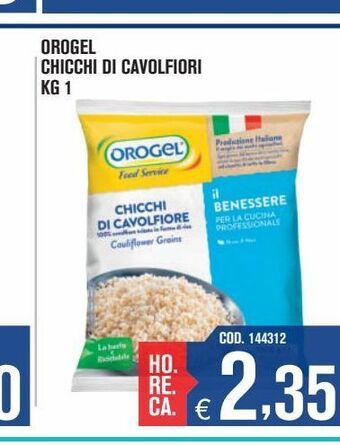 Adhoc Orogel chicchi di cavolfiori kg 1 offerta