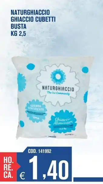 Naturghiaccio ghiaccio cubetti busta
