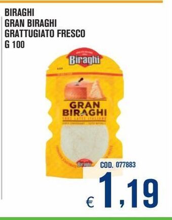 Biraghi gran biraghi grattugiato fresco