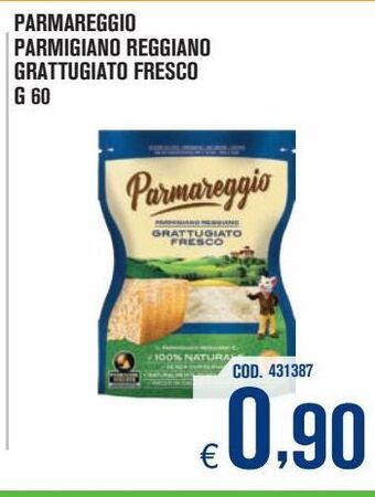Adhoc Parmareggio parmigiano reggiano grattugiato fresco offerta