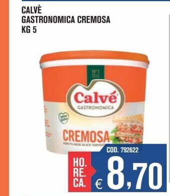 Adhoc Calvé gastronomica cremosa kg 5 offerta