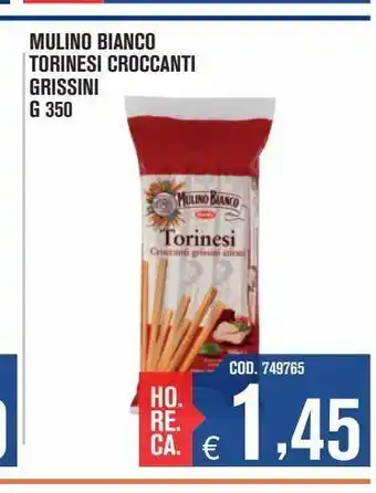 Mulino bianco torinesi croccanti grissini g 350