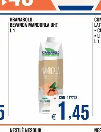 Bevanda mandorla uht granarolo