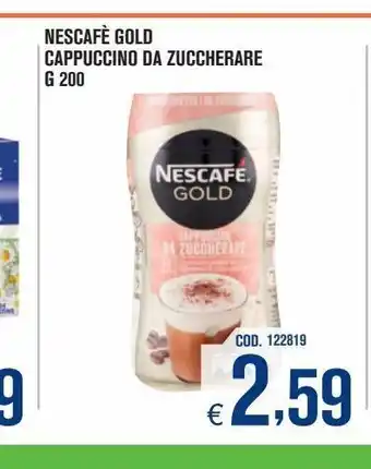 Adhoc Capuccino do zuccherare g 200 nescafè gold offerta