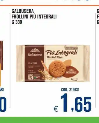 Adhoc Frollini piu integrali g 330 galbusera offerta