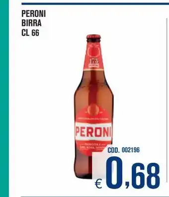 Adhoc Birra peroni cl 66 offerta