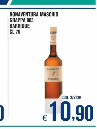 Bonaventura maschio grappa 903 barrique cl 70