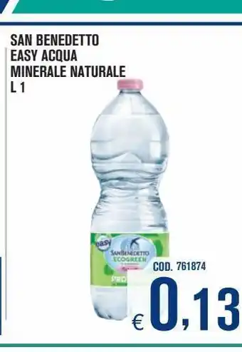 Easy acqua minerale naturale l 1 san benedetto