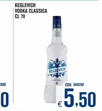 Vodka classica cl 70 keglevich