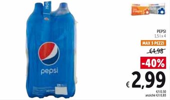 Spazio Conad Pepsi 1,5 L x 4 offerta