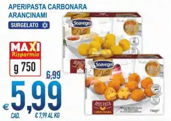 Soavegel Aperipasta Carbonara Arancinami g 750