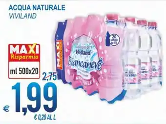 MD Discount Viviland Acqua Naturale ml 500x20 offerta