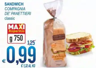 MD Discount Compagnia De' Panettieri Sandwich classic g 750 offerta