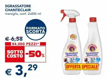 Esselunga Chanteclair Sgrassatore Marsiglia, conf. 2x800 ml offerta