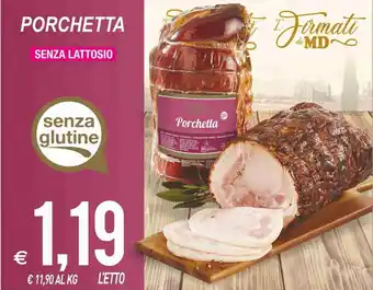 MD Discount Porchetta Senza Lattosio offerta
