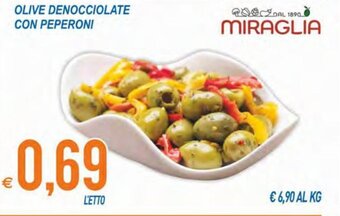 MD Discount Miraglia Olive Denocciolate con peperoni offerta