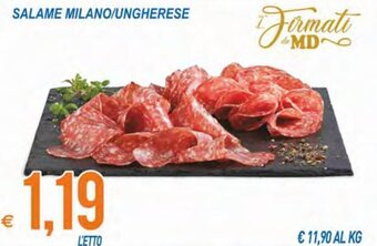 MD Discount Salame Milano/Ungherese offerta