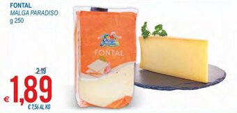 MD Discount Malga Paradiso Fontal g 250 offerta