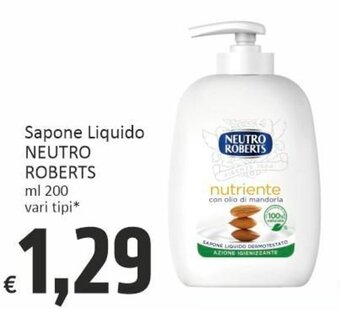 Paghi Poco Neutro Roberts Sapone Liquido 200 ml offerta