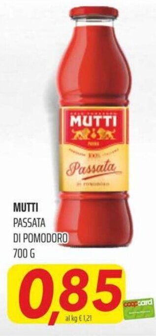 Coop Superstore Mutti Passata Di Pomodoro 700 g offerta