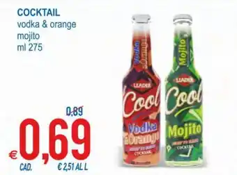 MD Discount Cocktail vodka & orange mojito ml 275 offerta