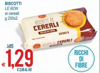 MD Discount Le Bon Biscotti ai cereali g 250x2 offerta