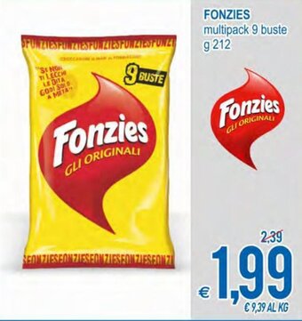 MD Discount Fonzies multipack 9 buste g 212 offerta
