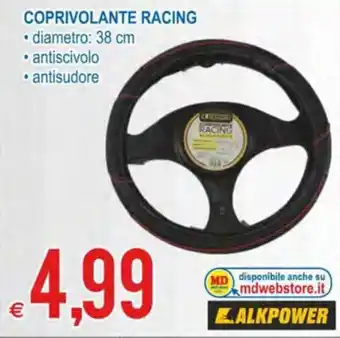 MD Discount Alkpower Coprivolante Racing 38 cm offerta
