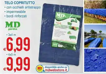 MD Discount Telo Copritutto 3x4 m offerta