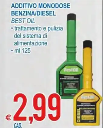 Best Oil Additivo Monodose Benzina/Diesel ml 125