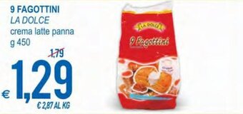 La Dolce 9 Fagottini crema latte panna g 450