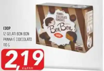 Coop Superstore Coop 12 Gelati Bon Bon Panna e Cioccolato 110 g offerta