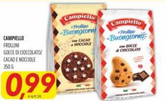 Campiello Frollini Gocce di Cioccolato/Cacao e Nocciole 350 g