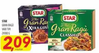 Star Gran Ragù vari tipi 2x180 g